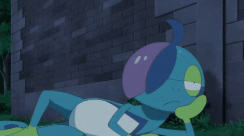 pokémon - a sleepy drizzile.