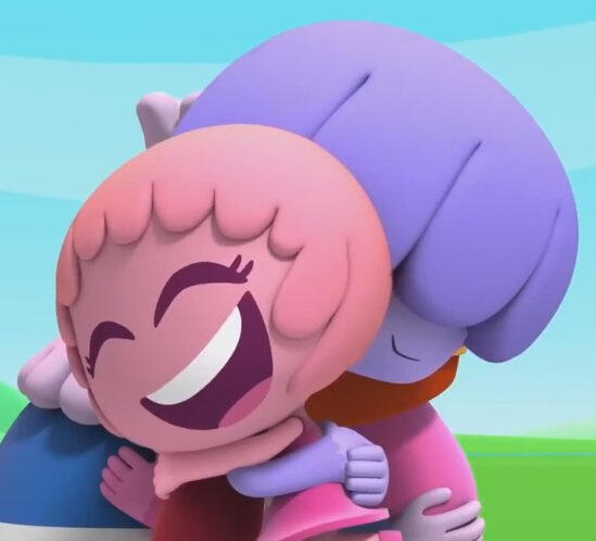 jelly jamm - ongo and rita hugging